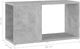 vidaXL vidaXL Szafka pod TV, szarość betonu, 60x24x32 cm, płyta wiórowa 7