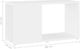 vidaXL vidaXL Szafka pod TV, biała, 60x24x32 cm, płyta wiórowa 6