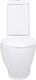 Zestaw kompaktowy WC vidaXL 66 cm biały (3059888) 3