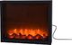 Vilde Kominek led elektryczny do sieci imitacja ognia czarny metalowy 41x25 cm 1