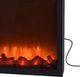 Vilde Kominek led elektryczny do sieci imitacja ognia czarny metalowy 41x25 cm 2