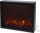 Vilde Kominek led elektryczny do sieci imitacja ognia czarny metalowy 41x35 cm 1