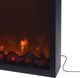 Vilde Kominek led elektryczny do sieci imitacja ognia czarny metalowy 41x35 cm 2