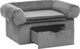 vidaXL Sofa dla psa, z szufladą, szara, 75x50x38 cm, pluszowa 3
