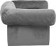 vidaXL Sofa dla psa, z szufladą, szara, 75x50x38 cm, pluszowa 5