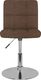 vidaXL Stołek barowy, obrotowy, brązowy, tkanina 3