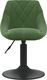 vidaXL Stołek barowy, ciemnozielony, obity aksamitem 2