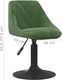 vidaXL Stołek barowy, ciemnozielony, obity aksamitem 7