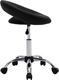 vidaXL Obrotowe krzesło stołowe, czarne, sztuczna skóra 3
