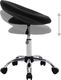 vidaXL Obrotowe krzesło stołowe, czarne, sztuczna skóra 5