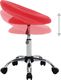 vidaXL Obrotowe krzesło stołowe, czerwone, sztuczna skóra 5