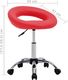 vidaXL Obrotowe krzesło stołowe, czerwone, sztuczna skóra 7