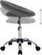 vidaXL Obrotowe krzesło stołowe, szare, obite sztuczną skórą 5