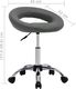 vidaXL Obrotowe krzesło stołowe, szare, obite sztuczną skórą 7