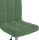 vidaXL Obrotowe krzesło stołowe, ciemnozielone, obite aksamitem 4
