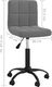 vidaXL Obrotowe krzesło stołowe, ciemnoszare, obite aksamitem 7
