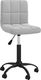 vidaXL Obrotowe krzesło stołowe, jasnoszare, obite aksamitem 1