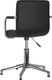 vidaXL Obrotowe krzesło stołowe, czarne, obite sztuczną skórą 5