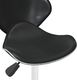 vidaXL Krzesło stołowe, czarne, obite sztuczną skórą 7
