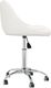 vidaXL Obrotowe krzesła stołowe, 6 szt., białe, obite sztuczną skórą 5