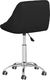 vidaXL Obrotowe krzesło stołowe, czarne, obite sztuczną skórą 5
