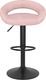 vidaXL Stołki barowe, 2 szt., różowe, obite aksamitem 3