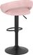 vidaXL Stołki barowe, 2 szt., różowe, obite aksamitem 5