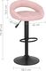 vidaXL Stołki barowe, 2 szt., różowe, obite aksamitem 8