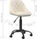 Krzesło biurowe vidaXL Kremowe 7