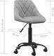 Krzesło biurowe vidaXL Jasnoszare 7