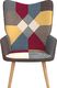 vidaXL Fotel, patchwork, obity tkaniną 1