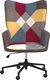 Krzesło biurowe vidaXL Fotel, patchwork, obity tkaniną - 328194 2