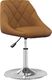 vidaXL Obrotowe krzesła stołowe, 4 szt., brązowe, obite aksamitem 2