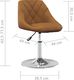 vidaXL Obrotowe krzesła stołowe, 4 szt., brązowe, obite aksamitem 8