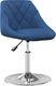 vidaXL Obrotowe krzesła stołowe, 4 szt., niebieskie, obite aksamitem 2