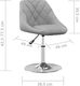 vidaXL Obrotowe krzesła stołowe, 6 szt., jasnoszare, aksamitne 8