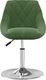 vidaXL Obrotowe krzesła stołowe, 2 szt., ciemnozielone, aksamitne 3