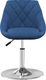 vidaXL Obrotowe krzesła stołowe, 2 szt., niebieskie, aksamitne 3