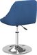 vidaXL Obrotowe krzesła stołowe, 2 szt., niebieskie, aksamitne 5