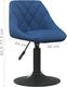 vidaXL Obrotowe krzesła stołowe, 2 szt., niebieskie, aksamitne 8