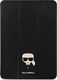 Etui na tablet Karl Lagerfeld KLFC12OKHK iPad 12.9" Pro 2021 Book Cover czarny/czarny Saffiano Karl Head 1