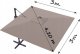 Carruzzo L43D PARASOL OGRODOWY REGULOWANY ROMA 3M 6