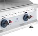 Royal Catering Grill gazowy podwójny gładki nastawny nierdzewny na gaz ziemny 2x 3.1 kW 0.02 bar 74.5 x 40 cm Grill gazowy podwójny gładki nastawny nierdzewny na gaz ziemny 2x 3.1 kW 0.02 bar 74.5 x 40 cm 4