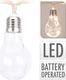 Decorative Lighting Lampki GIRLANDA na sznurze sznurku parcianym 10 żarówek 2,25 m 1