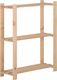 vidaXL Regał z 3 półkami, 60x28,5x90 cm, drewno sosnowe 1