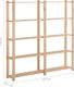 vidaXL Regał z 5 półkami, 170x28,5x170 cm, drewno sosnowe 6