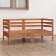 vidaXL 2-osobowa sofa ogrodowa, miodowy brąz, lite drewno sosnowe ! 1