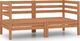vidaXL 2-osobowa sofa ogrodowa, miodowy brąz, lite drewno sosnowe ! 2