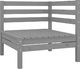 vidaXL 2-osobowa sofa ogrodowa, szara, lite drewno sosnowe ! 2