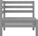 vidaXL 2-osobowa sofa ogrodowa, szara, lite drewno sosnowe ! 3